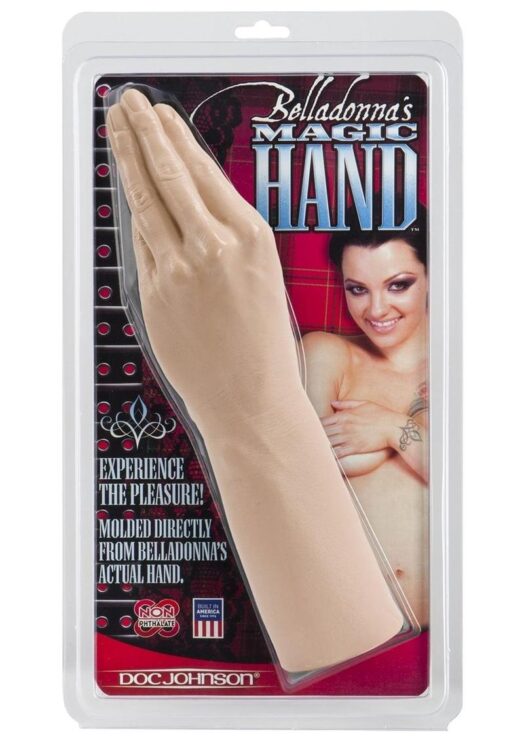 Belladonna`s Magic Hand Dildo 11.5in - Vanilla