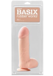 Basix Big 7 with Suction Cup 7in - Vanilla