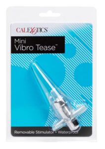 Mini Vibro Tease Vibrating Butt Plug - Clear
