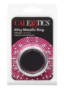 Alloy Metallic Cock Ring - Medium - 1.5in - Silver
