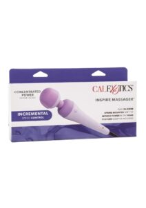 Couture Collection Inspire Wand Massager with Silicone Attachments - Lavender