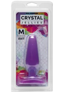 Crystal Jellies Butt Plug - Medium - Purple