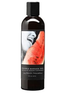 Earthly Body Hemp Seed Edible Massage Oil Juicy Watermelon 8oz