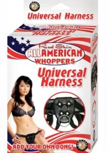 Real Skin All American Whoppers Universal Harness - Black