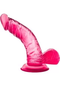 B Yours Sweet N` Hard 8 Dildo with Balls 6.5in - Pink