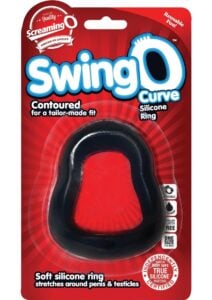 SwingO Curve Silicone Cock Ring - Black