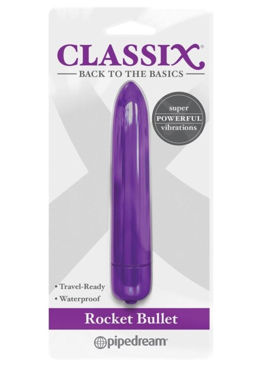 Classix Vibrating Rocket Bullet - Purple