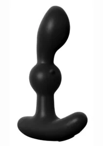 Anal Fantasy Elite Silicone Rechargeable P-Motion Massager Waterproof - Black