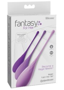 Fantasy For Her Silicone Kegel Train Her Set - Purple