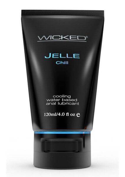 Wicked Jelle Chill Water Based Cooling Anal Gel 4oz