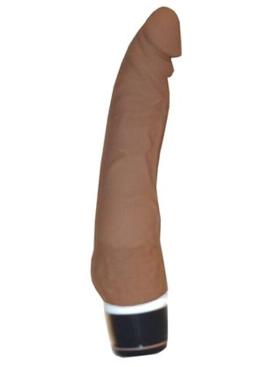 Ultra Classics Super Teaser Silicone Vibrating Dildo - Chocolate