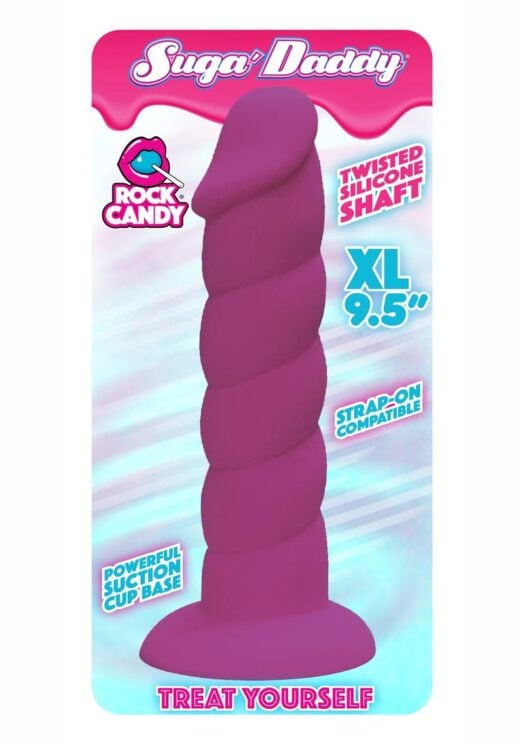 Suga` Daddy Silicone Dildo 9.5in - Purple