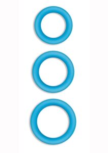 Firefly Halo Large Silicone Cock Ring Glow In The Dark - Blue
