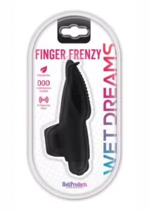 Wet Dreams Finger Frenzy Play Vibrator Waterproof - Black