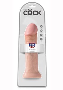 King Cock Realistic Dildo 11in - Vanilla