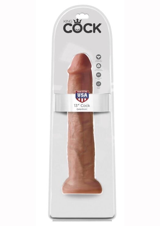 King Cock Dildo 13in - Caramel