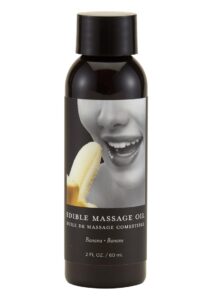 Earthly Body Hemp Seed Edible Massage Oil Banana 2oz