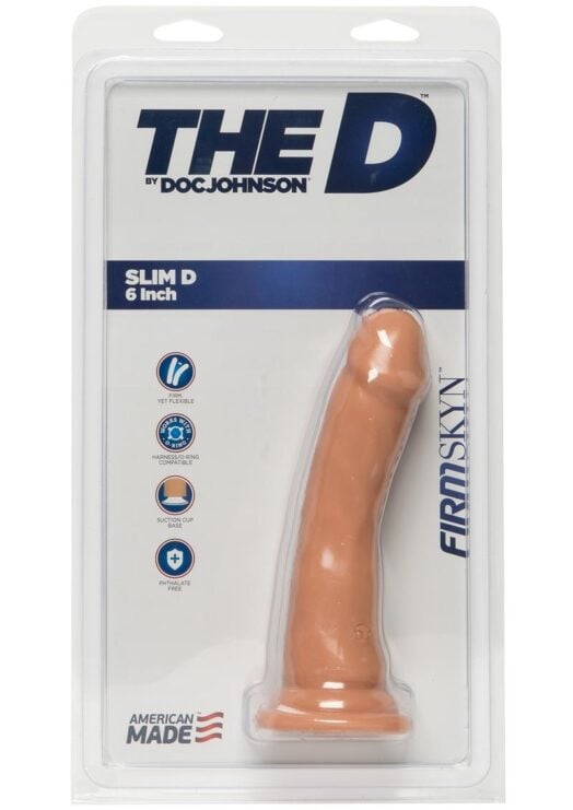 The D Slim D Firmskyn Dildo 6in - Vanilla