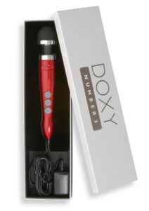 Doxy Die Cast 3 Wand Plug-In Vibrating Body Massager - Red