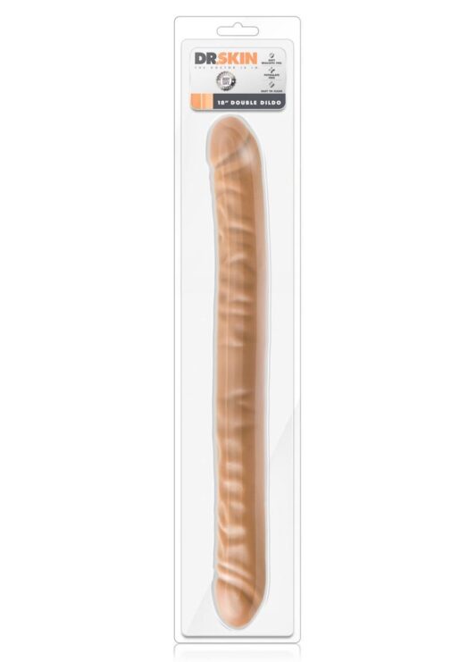 Dr. Skin Double Dildo 18in - Caramel