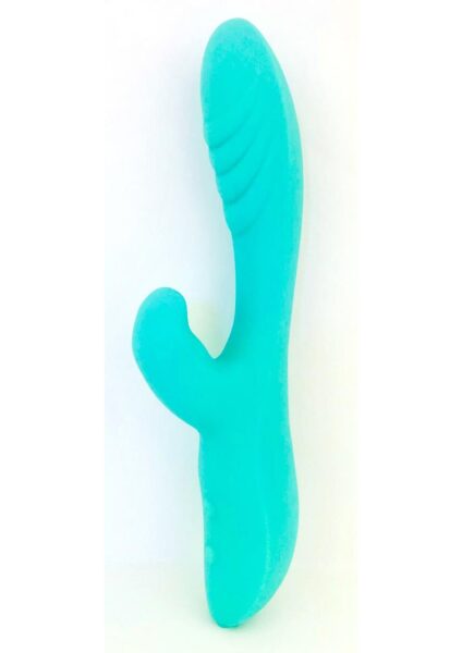 Nu Sensuelle Indii XLR8 Rechargeable Silicone G-Spot Rabbit Vibrator - Electric Blue