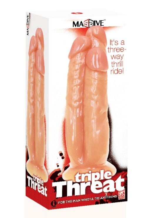 3 Cock Dildo - Vanilla