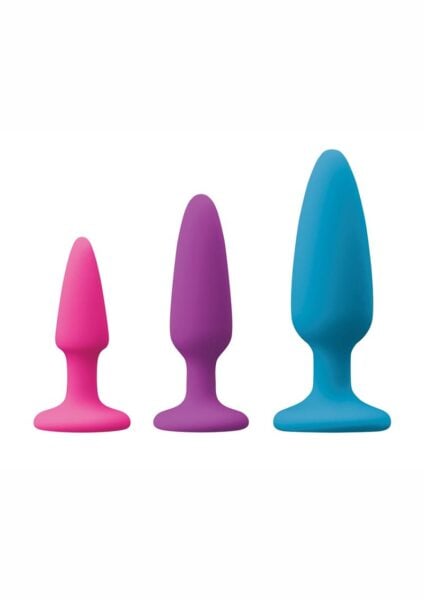 Colours Pleasures Trainer Kit Silicone Anal Plugs Assorted Sizes - Multicolor