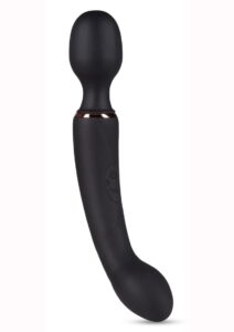 Lush Gia Rechargeable Silicone Massage Wand - Black