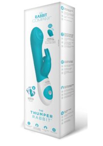 The Rabbit Company The Thumper Rabbit Rechargeable Silicone Vibrator - Blue