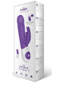The Rabbit Company The Sonic Rabbit Rechargeable Silicone Vibrator - Purple