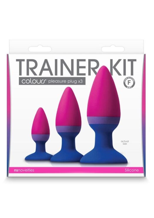 Colours Pleasures Trainer Silicone Anal Plug Kit - Assorted Colors