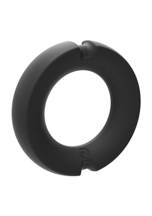 Merci Silicone Covered Metal Cock Ring 35mm - Black