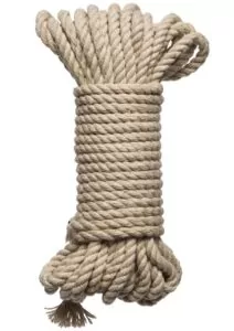 Merci Hogtied Bind and Tie 6mm Hemp Bondage Rope 30ft - Tan