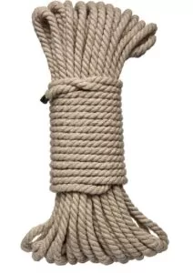 Merci Hogtied Bind and Tie 6mm Hemp Bondage Rope 50ft - Tan