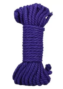 Merci Bind and Tie 6mm Hemp Bondage Rope 30ft - Purple
