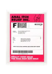 Frisky Anal Itch Relief Inc Prank Gift - Red
