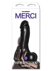Merci The Perfect Cock with Removal Vac-U-Lock Suction Cup 7.5in - Black