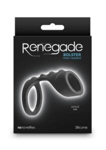 Renegade Bolster Silicone Cock Ring - Black