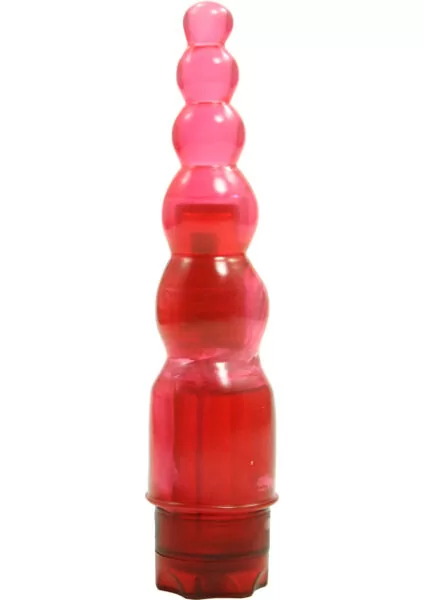 Jelly Joystick Waterproof Vibrator - Red