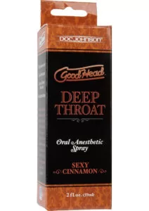 GoodHead Deep Throat Oral Anesthetic Spray Sexy Cinnamon 2oz