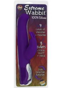 Extreme Wabbit Silicone Rabbit Vibrator - Lavender