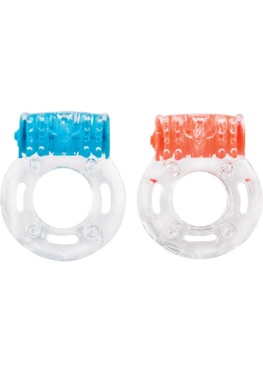 Color Pop Quickie Screaming O Plus Silicone Vibrating Cock Ring - Assorted Colors (12 each per case)