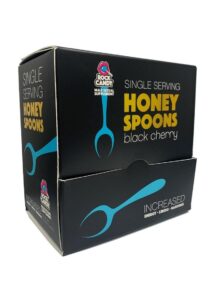 Rock Candy Honey Spoons Male Sexual Supplement Black Cherry (24 Packs per Display)