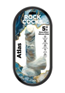Rock Cocks Atlas Silicone Dildo 5.5in - Multicolor