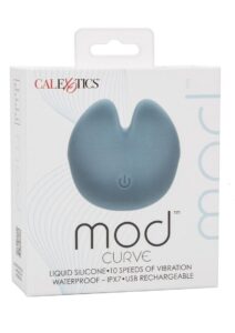 Mod Curve Rechargeable Silicone Vibrator - Blue
