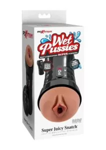 PDX Extreme Wet Pussies Super Juicy Snatch Self Lubricating Stroker - Caramel