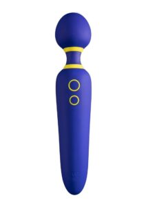 Romp Flip Rechargeable Silicone Wand Massager - Blue
