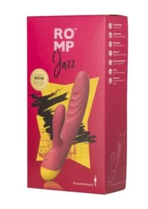 Romp Jazz Rechargeable Silicone Rabbit Vibrator - Red