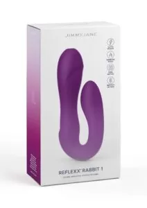 JimmyJane Reflexx Rabbit 1 Rechargeable Silicone Vibrator - Purple
