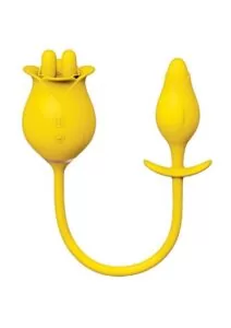 Clit-Tastic Tulip Finger Massager and Pleasure Plug Set - Yellow